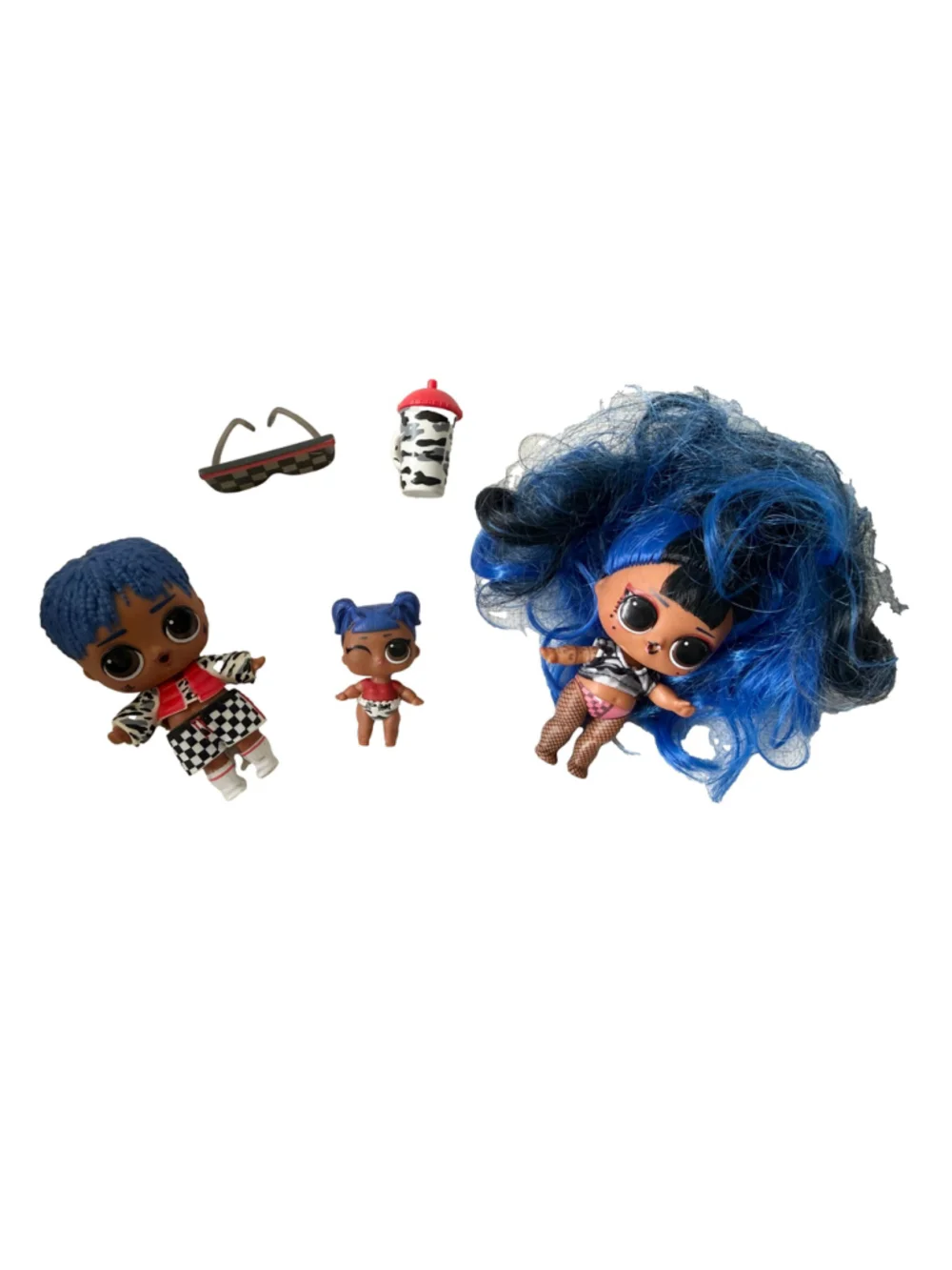 LOL Surprise Family Set of 3 Family- City Slicker Boy Doll , Lil Downtown Doll